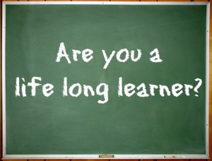 lifelong learner written on chalkboard